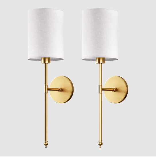 WIRELESS CYLINDRICAL WALL SCONCES (SET OF 2)