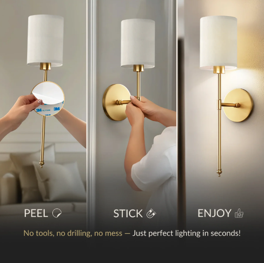 WIRELESS CYLINDRICAL WALL SCONCES (SET OF 2)