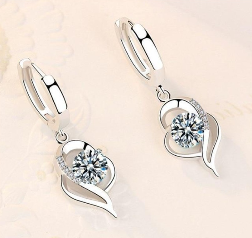 Gleam™ | Silver Zirconia Stud Earrings