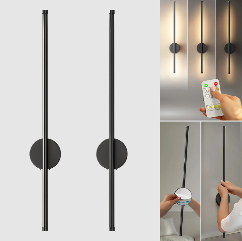 WIRELESS MODERN WALL LIGHTS (SET OF 2)